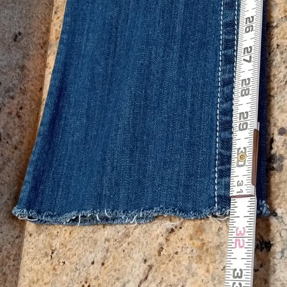 Miss Me Women's Blue Boot Cut Jeans with Raw Hem Size 29 - Picture 13 of 16